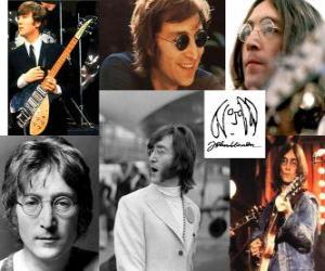 пазл Джон Леннон (1940 - 1980) музыкант и композитор, который стал известен всему миру как один из членов-основателей The Beatles.
